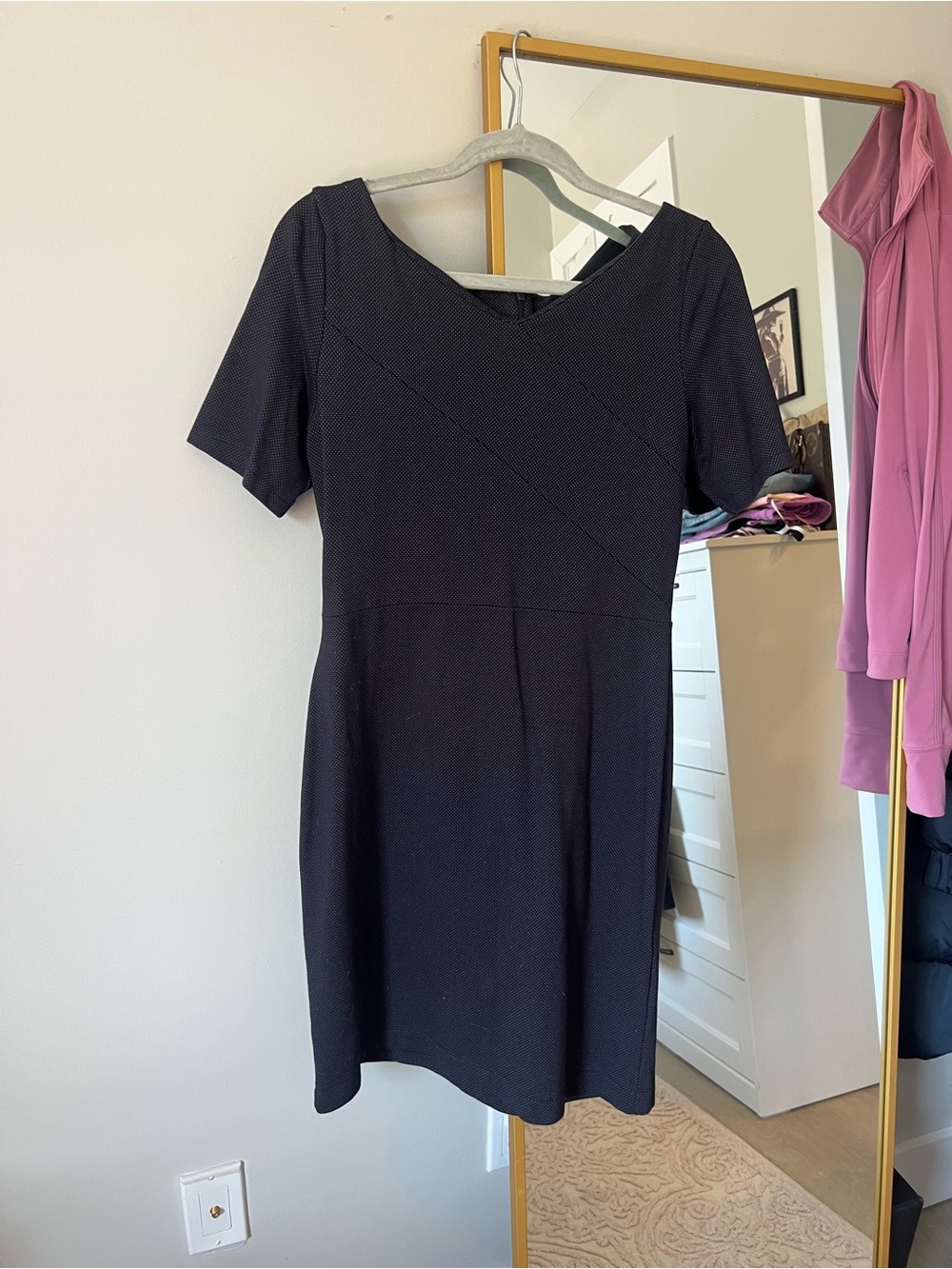 Banana Republic Polka Dot Blue/White Dress